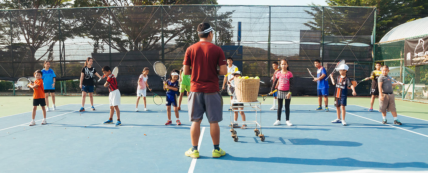 Children's tennis class